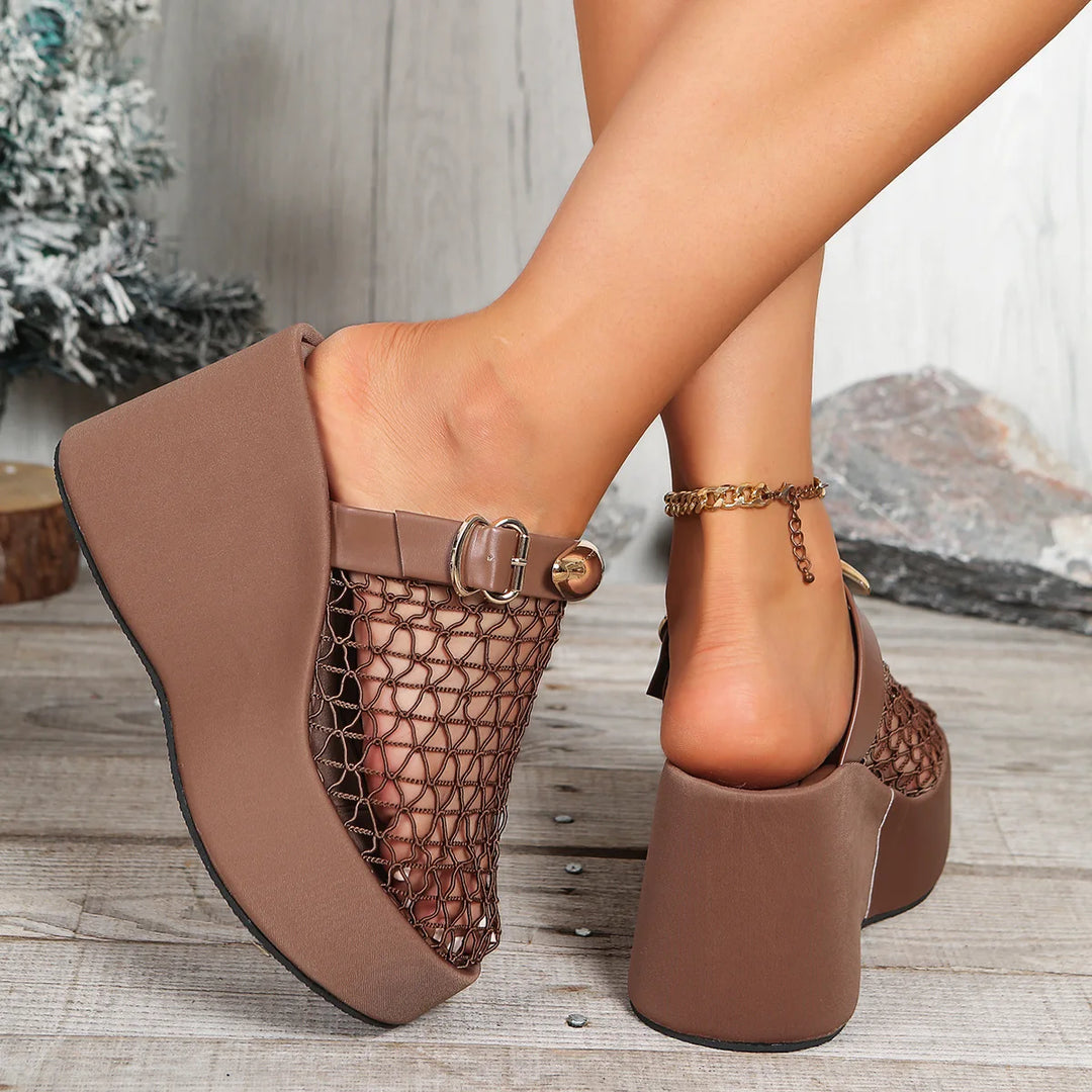 Corvo Chunky Wedge Sole Shoes
