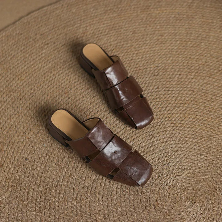 Daran Genuine Leather Mules