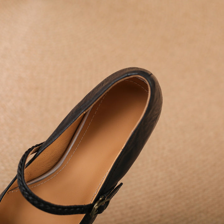 Joria Genuine Leather Pumps