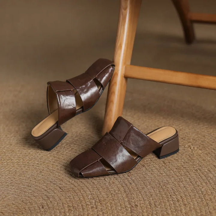 Daran Genuine Leather Mules