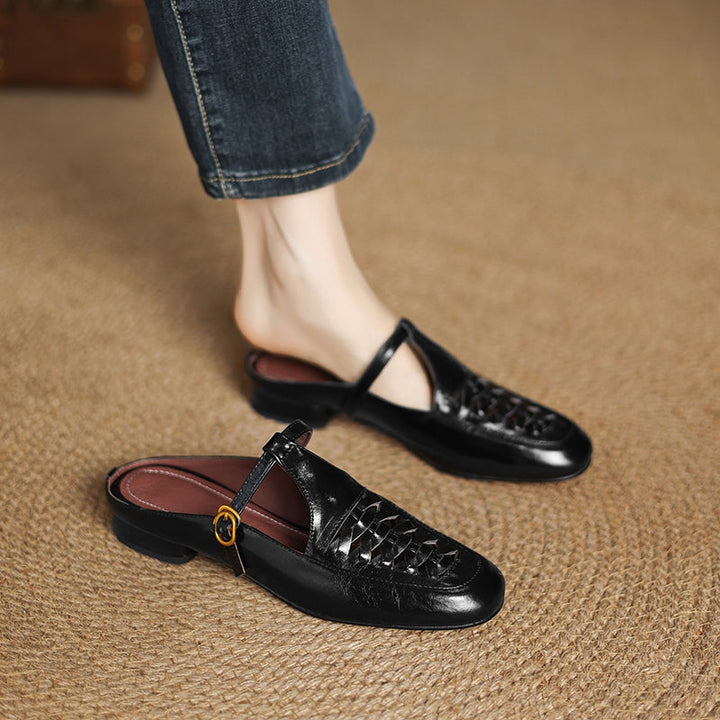 Dorya Genuine Leather Mules