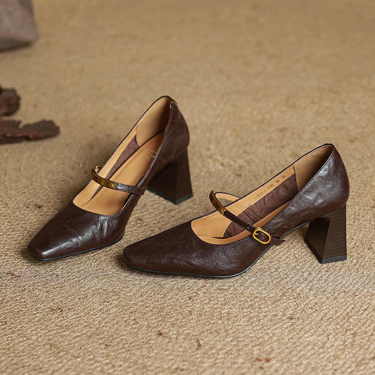 Seriba Genuine Leather Heel