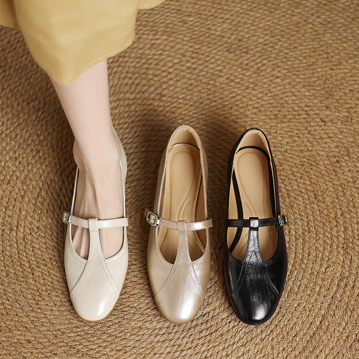 Hyla Genuine Leather Flats