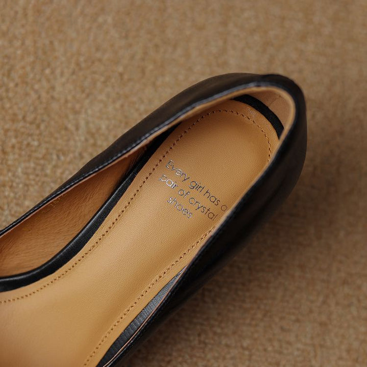 Brea Genuine Leather Heels