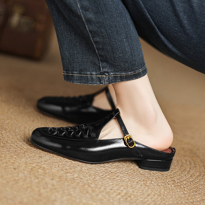 Dorya Genuine Leather Mules