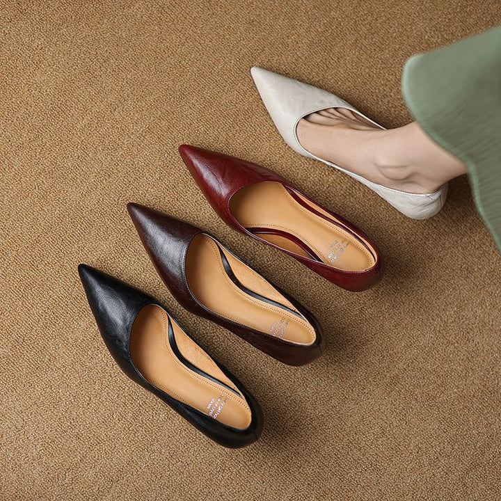 Brea Genuine Leather Heels