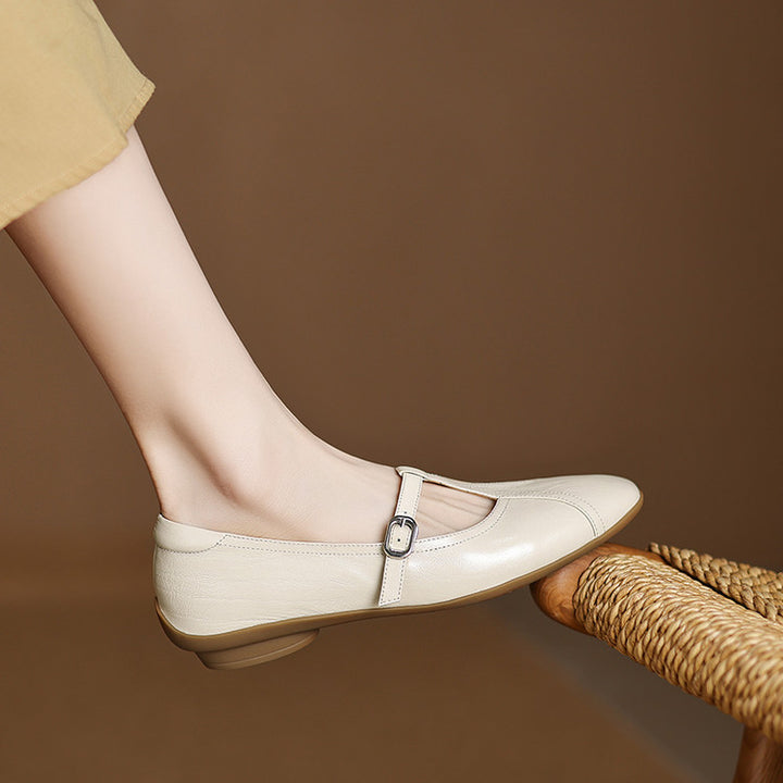 Hyla Genuine Leather Flats