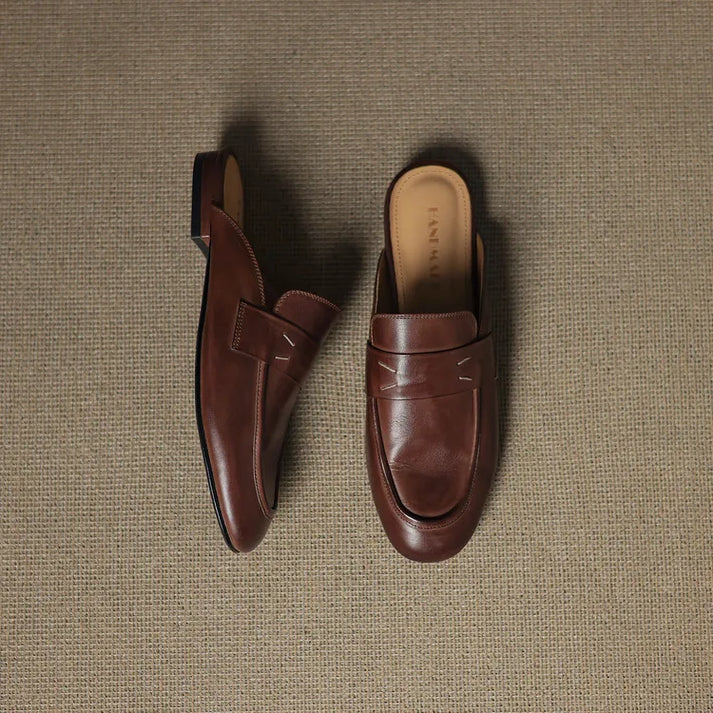 Lilou Genuine Leather Mules