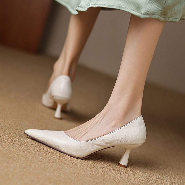 Brea Genuine Leather Heels