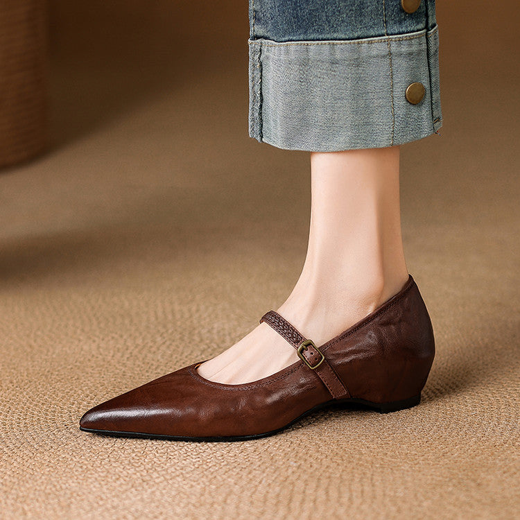 Joria Genuine Leather Pumps