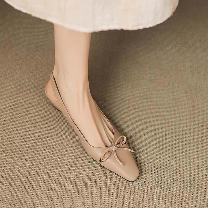 Alysa Genuine Leather Slingbacks