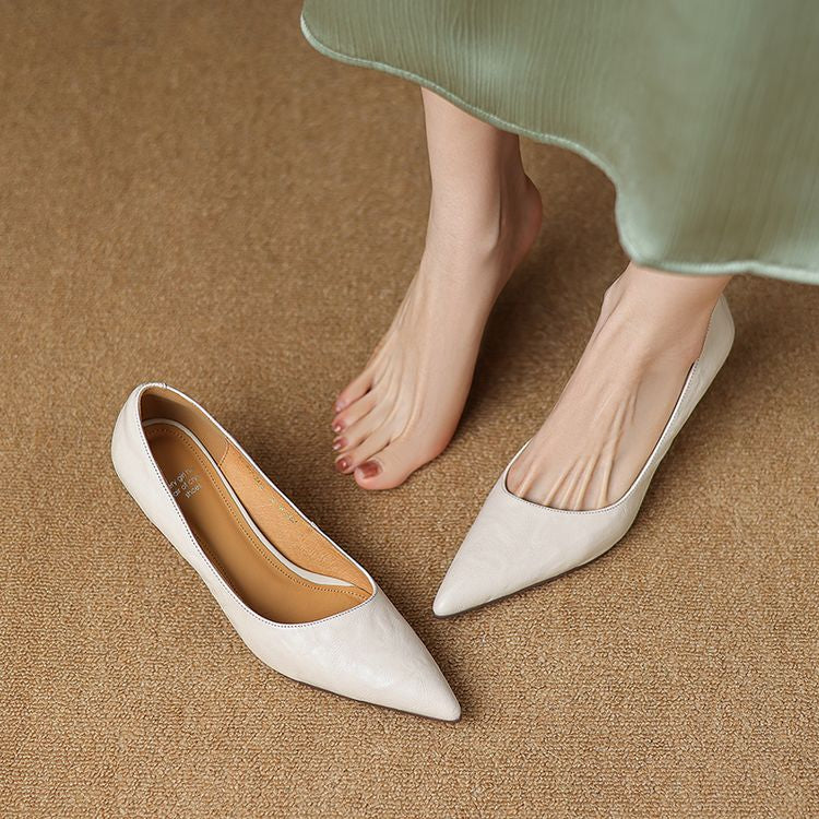 Brea Genuine Leather Heels