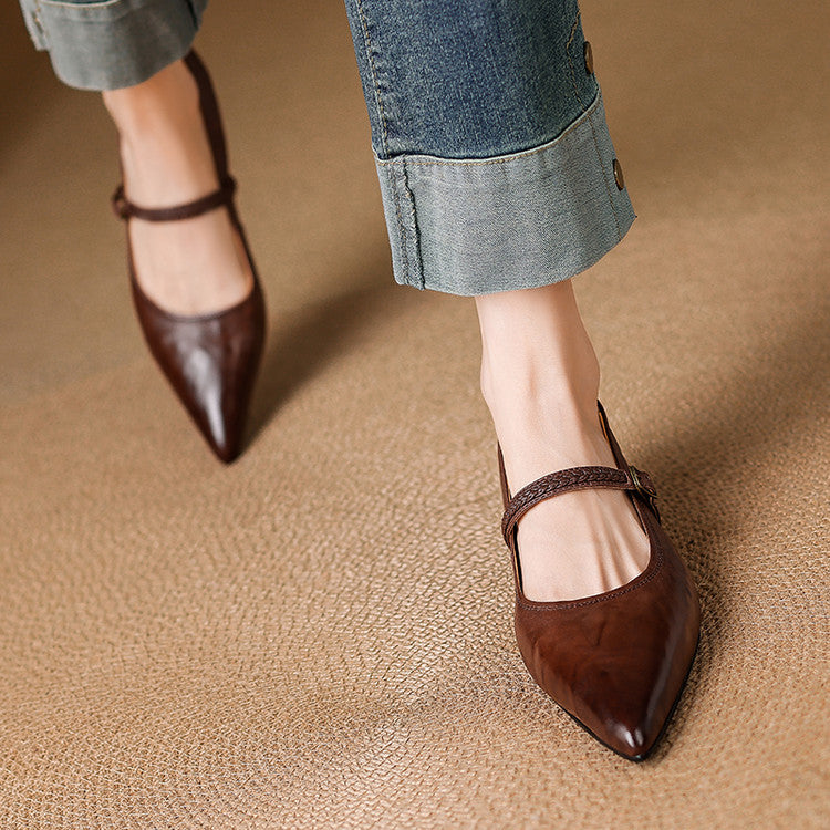 Joria Genuine Leather Pumps