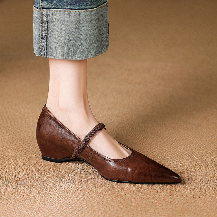 Joria Genuine Leather Pumps