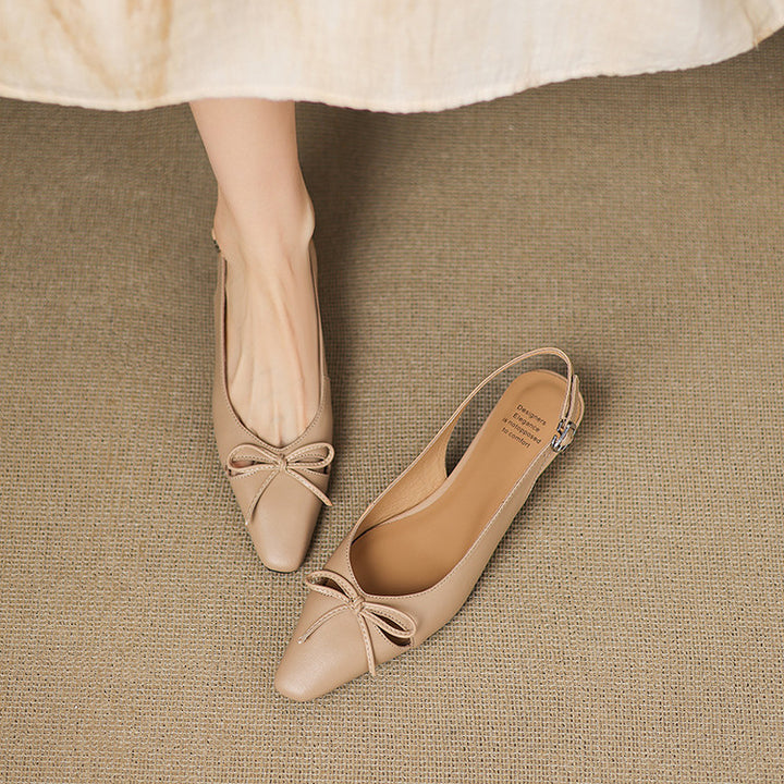 Alysa Genuine Leather Slingbacks