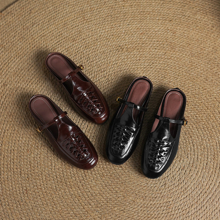 Dorya Genuine Leather Mules