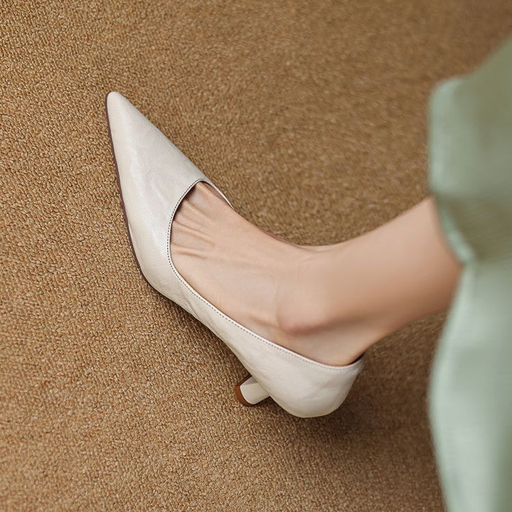 Brea Genuine Leather Heels