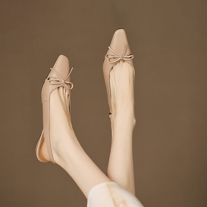 Alysa Genuine Leather Slingbacks