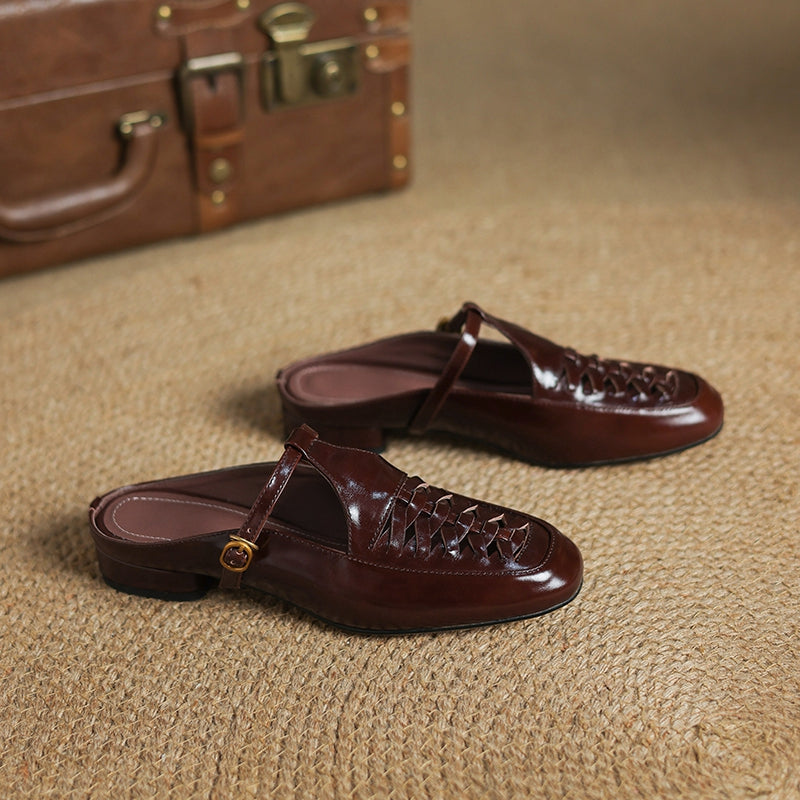 Dorya Genuine Leather Mules