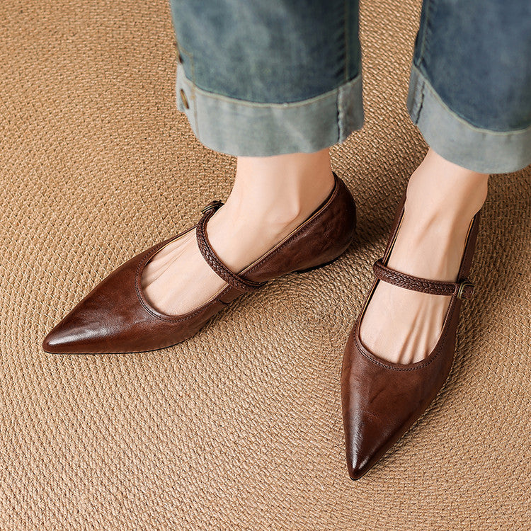 Joria Genuine Leather Pumps