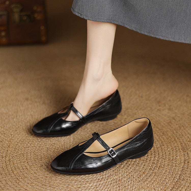 Hyla Genuine Leather Flats
