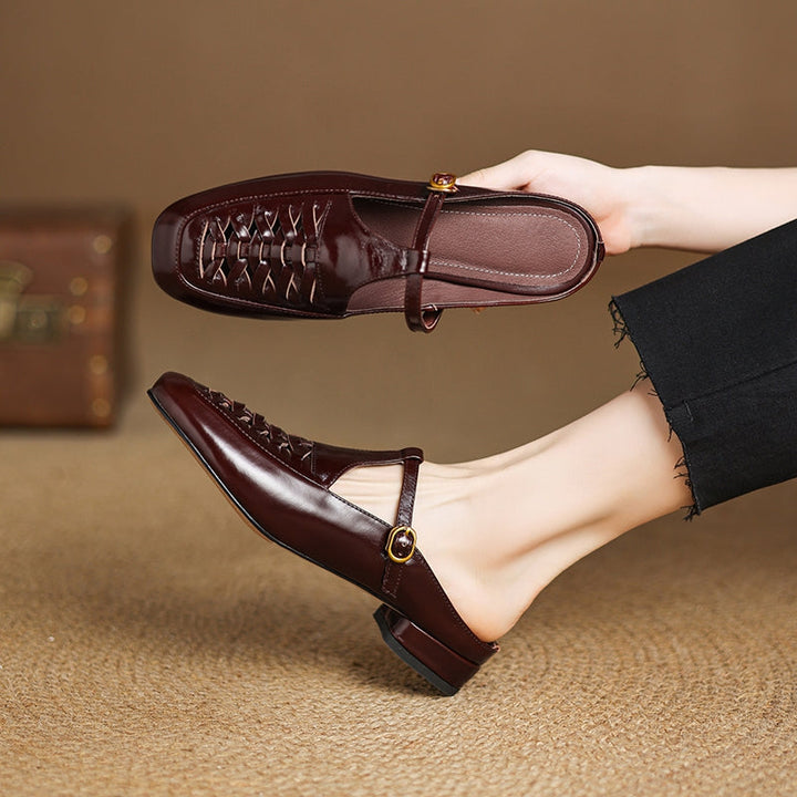 Dorya Genuine Leather Mules