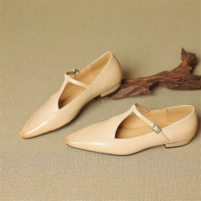 Rena Genuine Leather Heels