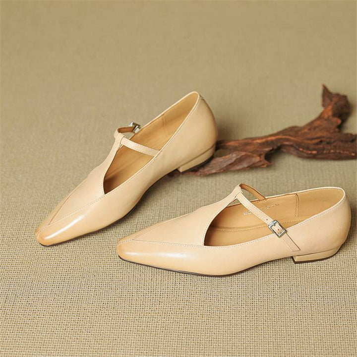 Rena Genuine Leather Heels