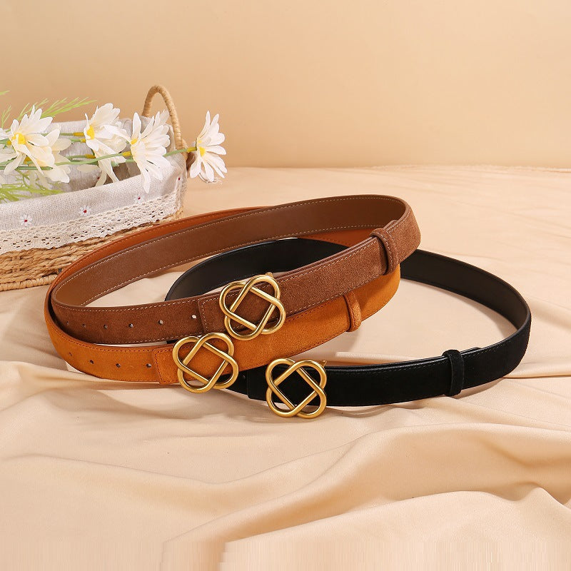 Taslia Genuine Leather Belt
