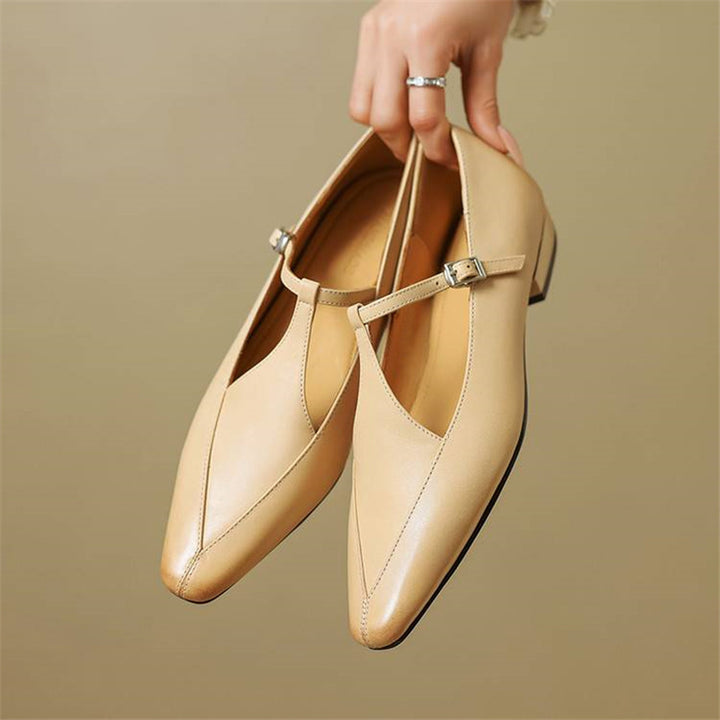 Rena Genuine Leather Heels