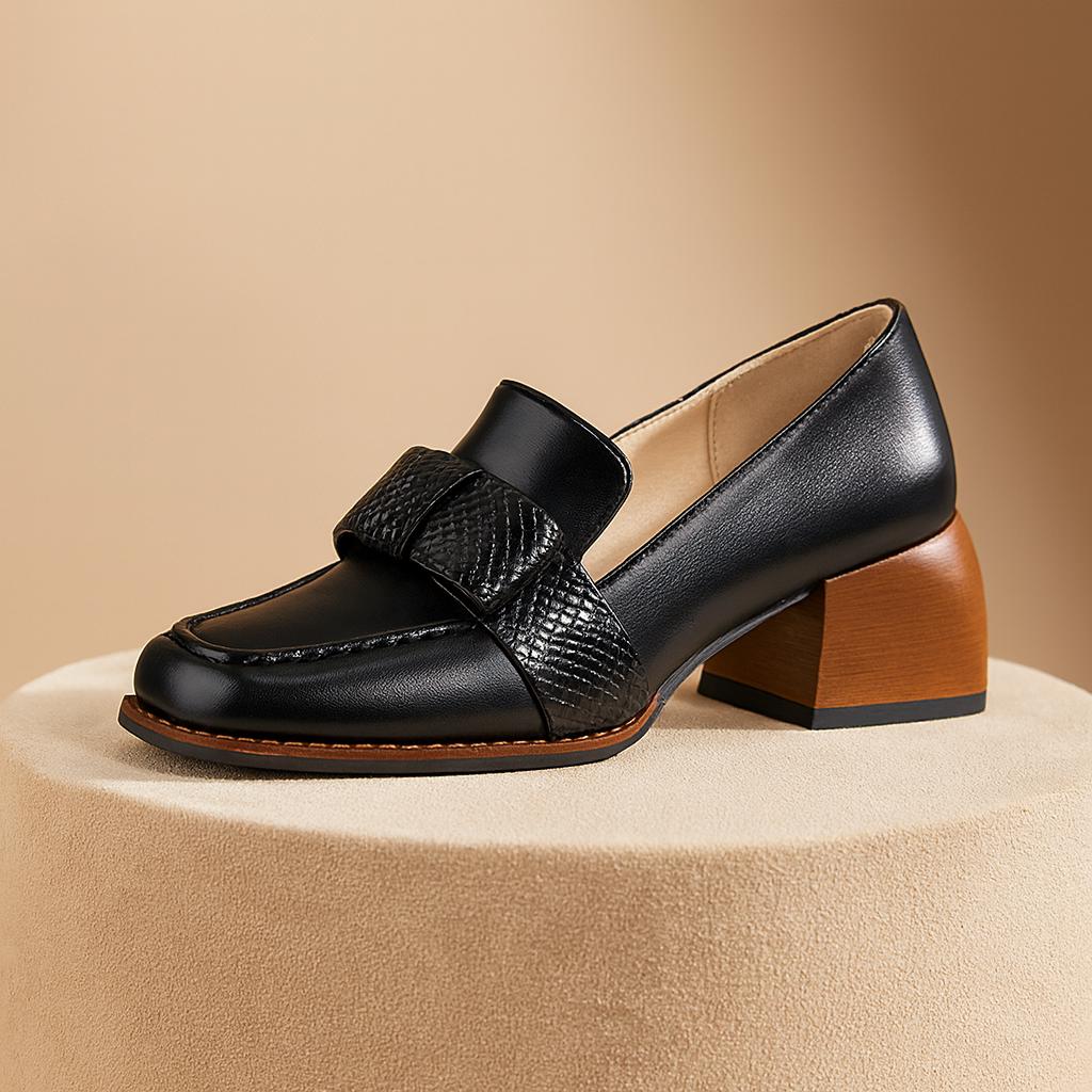 Pavla Genuine Leather Heels