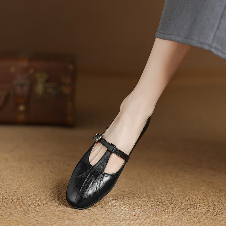 Hyla Genuine Leather Flats