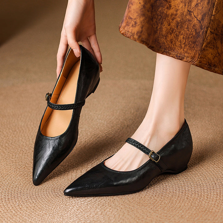 Joria Genuine Leather Pumps