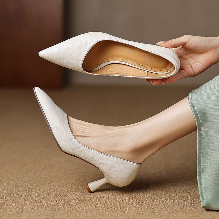 Brea Genuine Leather Heels