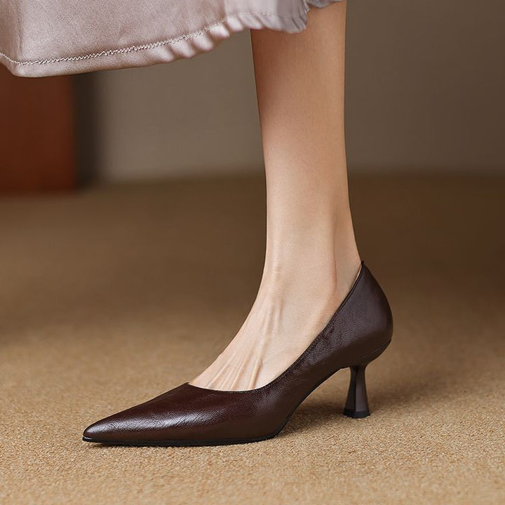Brea Genuine Leather Heels