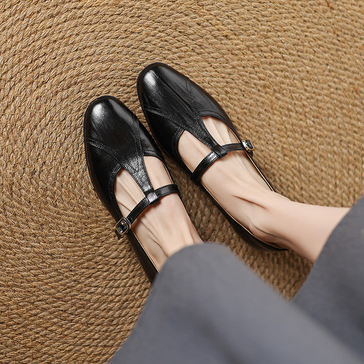 Hyla Genuine Leather Flats