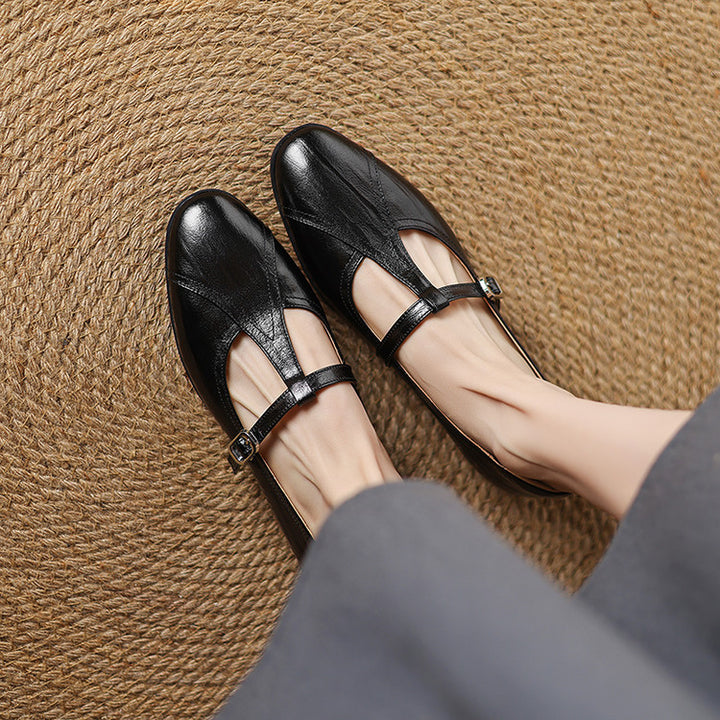 Hyla Genuine Leather Flats