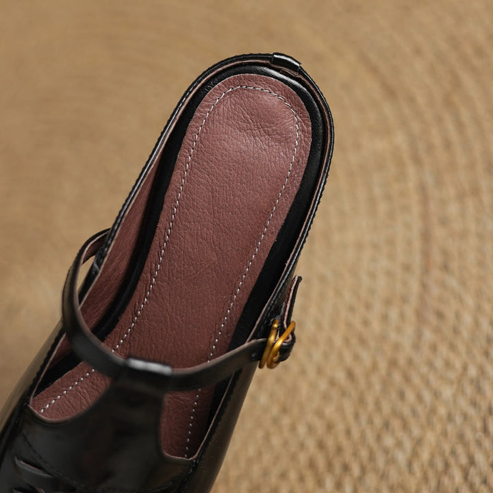 Dorya Genuine Leather Mules