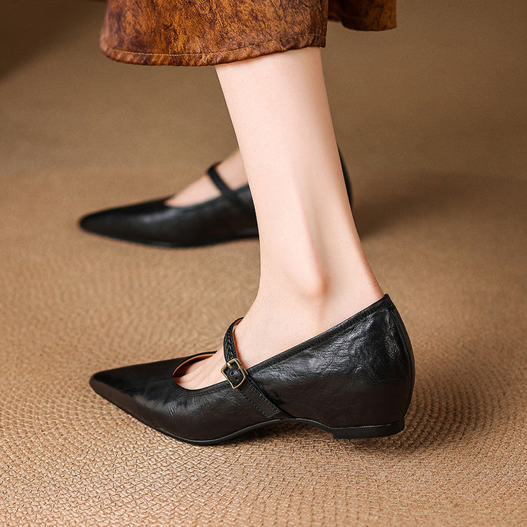 Joria Genuine Leather Pumps