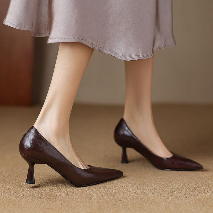 Brea Genuine Leather Heels