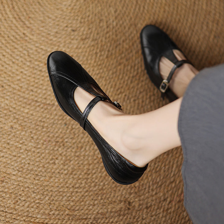 Hyla Genuine Leather Flats