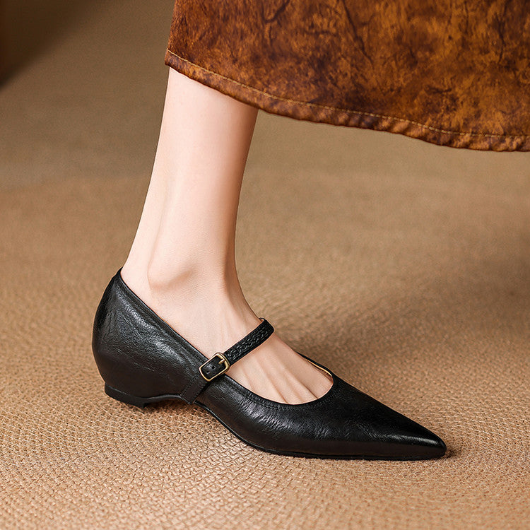 Joria Genuine Leather Pumps