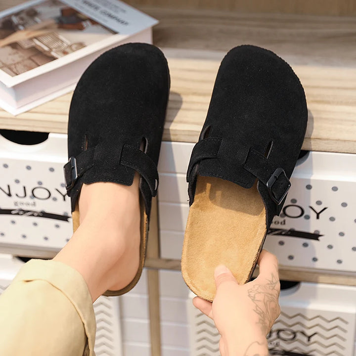 Boston Genuine Suede Clogs