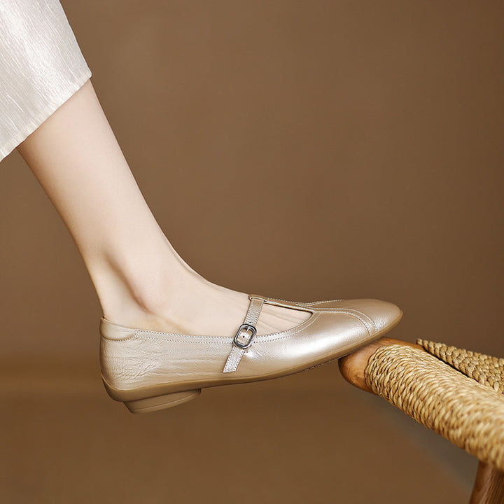 Hyla Genuine Leather Flats