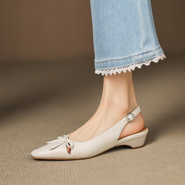 Alysa Genuine Leather Slingbacks