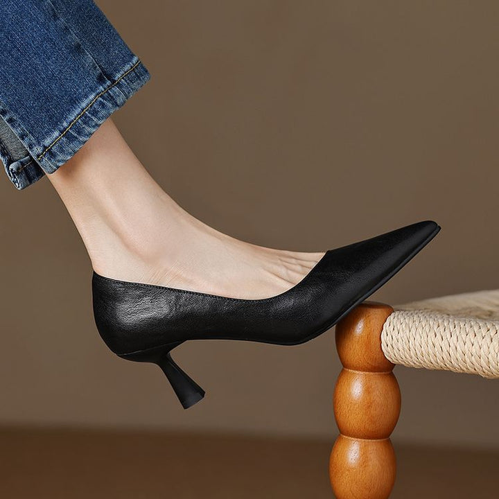 Brea Genuine Leather Heels