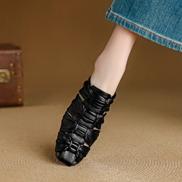 Relya Genuine Leather Mules
