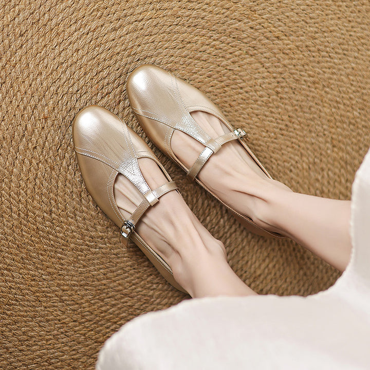 Hyla Genuine Leather Flats