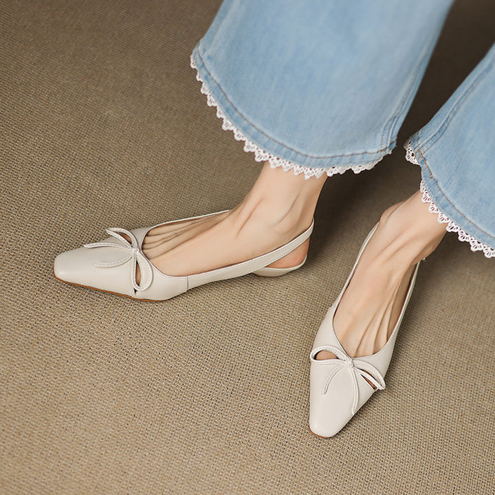 Alysa Genuine Leather Slingbacks