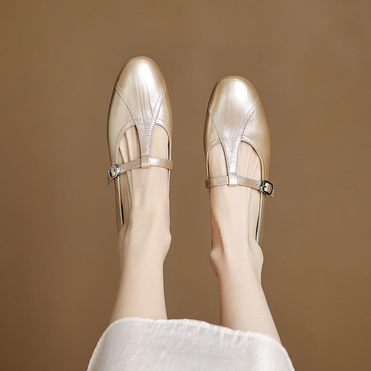 Hyla Genuine Leather Flats